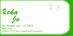 reka jo business card